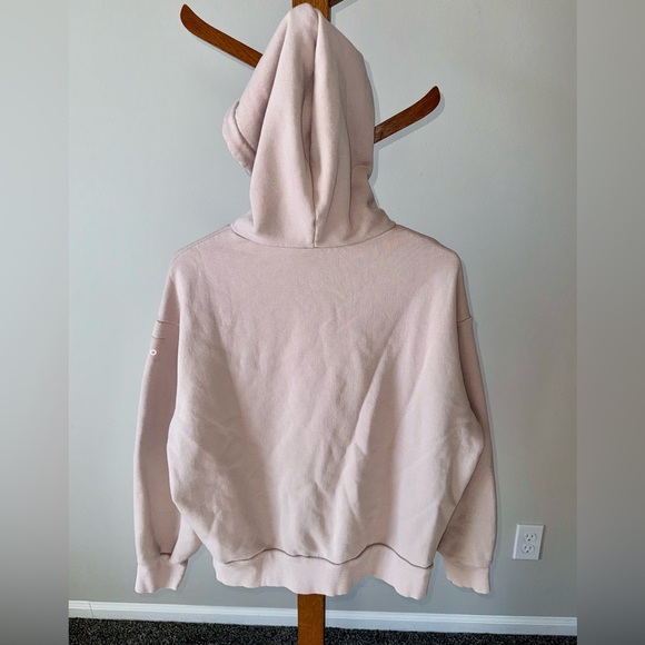 ALO Yoga Women’s Dusty Pink Blush Full Zip Hoodie Size Small - Picture 6 of 8